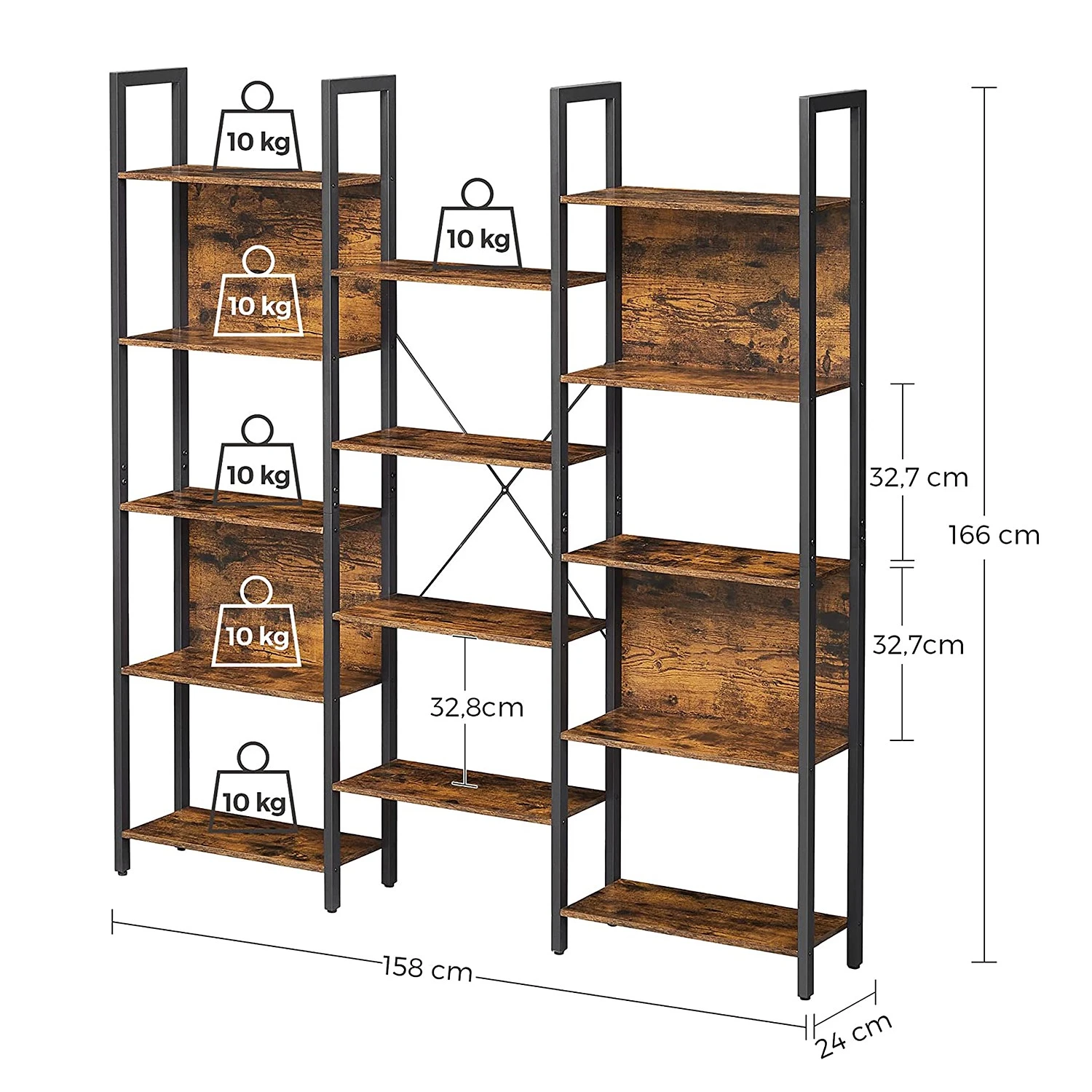 Red Living Regal Leesville IV - Braun / Schwarz 9 Red Living Regal Leesville IV - Braun / Schwarz – Bild 9