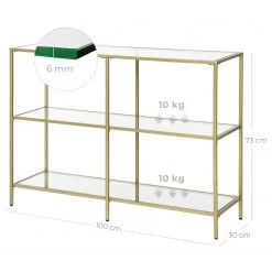 Red Living Regal Poygan III - Glas / Metall - Gold -Wohnzimmermöbel boutique en ligne 1000353446 220601 500 SKETCH DETAILS P000000001000353446 sketch