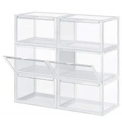 Loftscape Schuhbox Trets II (6er-Set) - Transparent