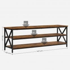 Red Living TV-Rack Molalla - Braun / Schwarz -Wohnzimmermöbel boutique en ligne 1000355236 220601 500 SKETCH DETAILS P000000001000355236 sketch