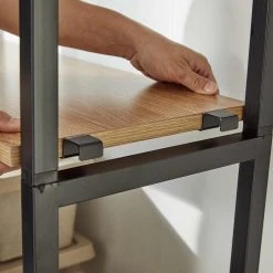 Red Living Regal Ruoms I - Akazie Dekor / Schwarz -Wohnzimmermöbel boutique en ligne 1000355289 220603 031 DETAILS P000000001000355289