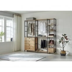 Red Living Regal Ruoms II - Akazie Dekor / Schwarz -Wohnzimmermöbel boutique en ligne 1000355290 220603 021 MOOD DETAILS P000000001000355290 mood