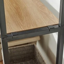 Red Living Regal Ruoms II - Akazie Dekor / Schwarz -Wohnzimmermöbel boutique en ligne 1000355290 220603 034 DETAILS P000000001000355290