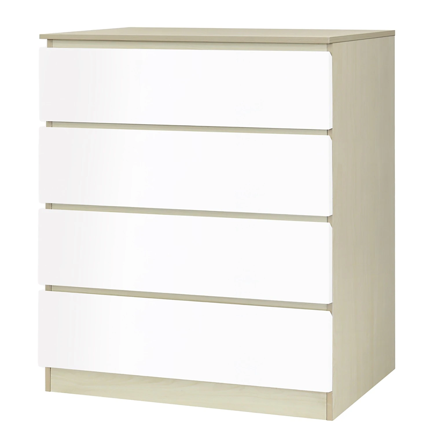 Norrwood Kommode Splendid Night - Hochglanz Weiß / Eiche Sonoma Dekor 1 Norrwood Kommode Splendid Night - Hochglanz Weiß / Eiche Sonoma Dekor