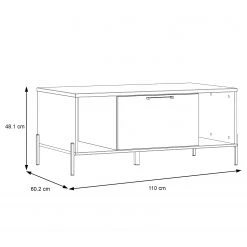 Loftscape Couchtisch Ozora - Hochglanz Weiß / Matt Weiß -Wohnzimmermöbel boutique en ligne 1000356693 220603 500 SKETCH DETAILS P000000001000356693 sketch
