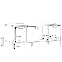 Loftscape Couchtisch Ozora - Hochglanz Weiß / Matt Weiß -Wohnzimmermöbel boutique en ligne 1000356693 220603 501 SKETCH DETAILS P000000001000356693 sketch