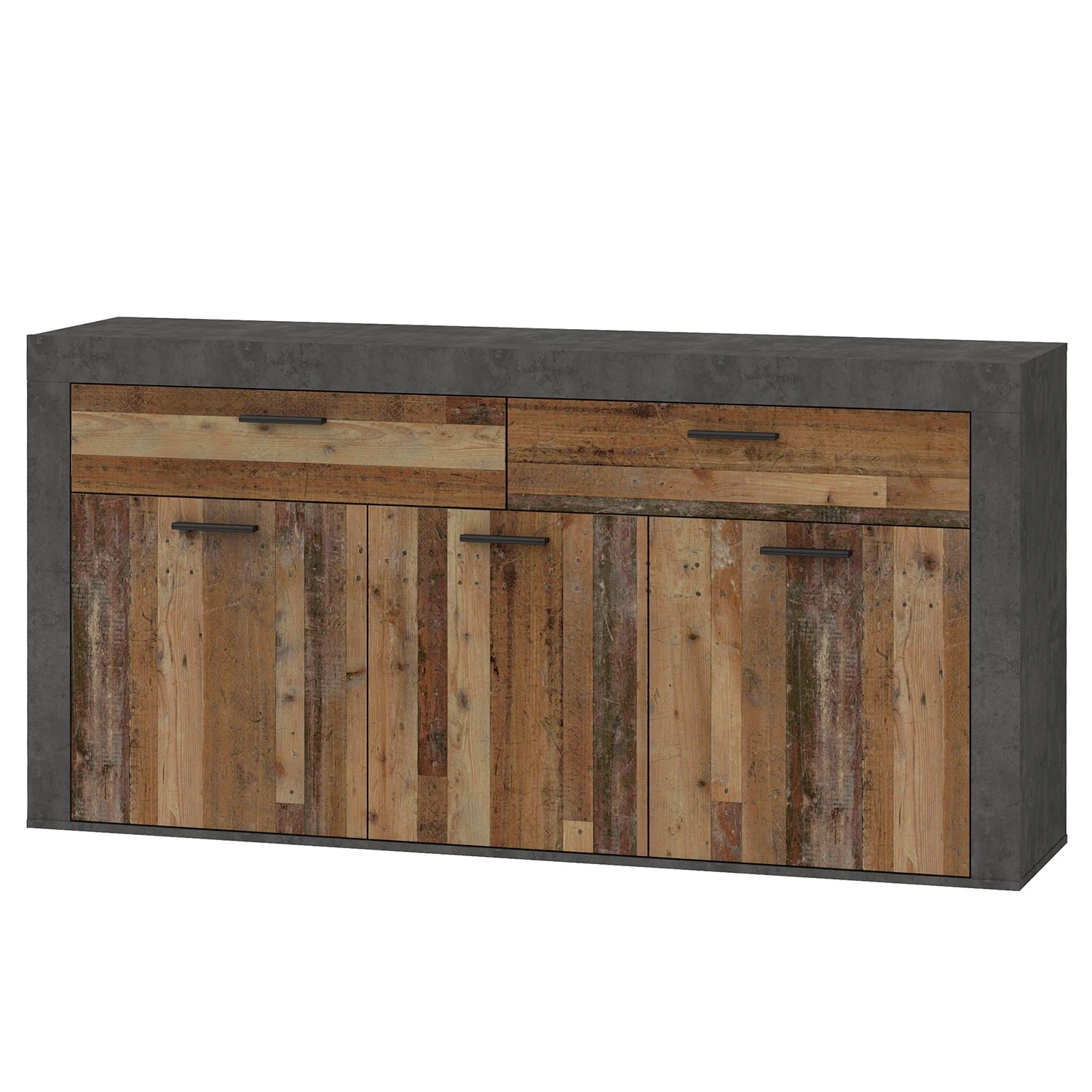 Red Living Sideboard Westcliffe - Altholz Dekor / Beton Dekor 1 Red Living Sideboard Westcliffe - Altholz Dekor / Beton Dekor