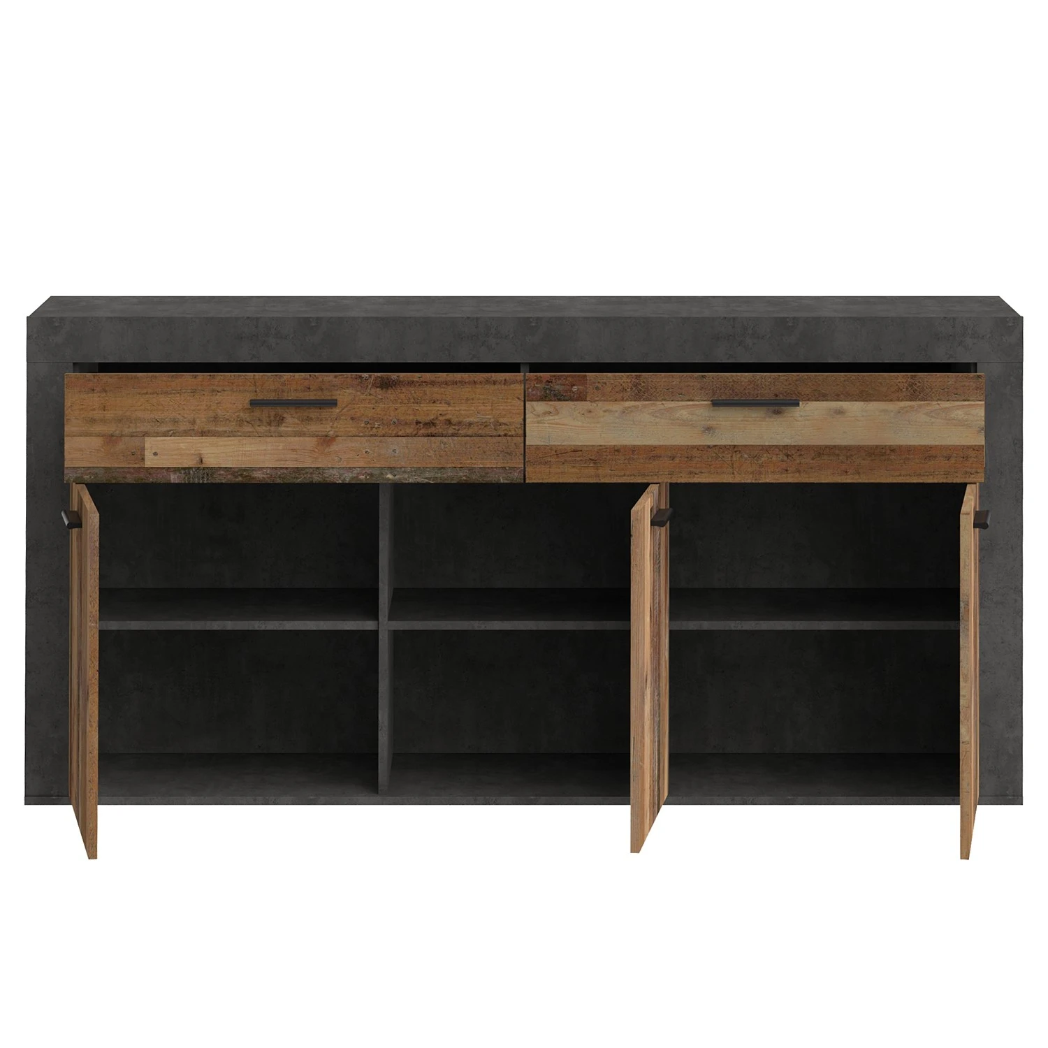 Red Living Sideboard Westcliffe - Altholz Dekor / Beton Dekor 4 Red Living Sideboard Westcliffe - Altholz Dekor / Beton Dekor – Bild 4