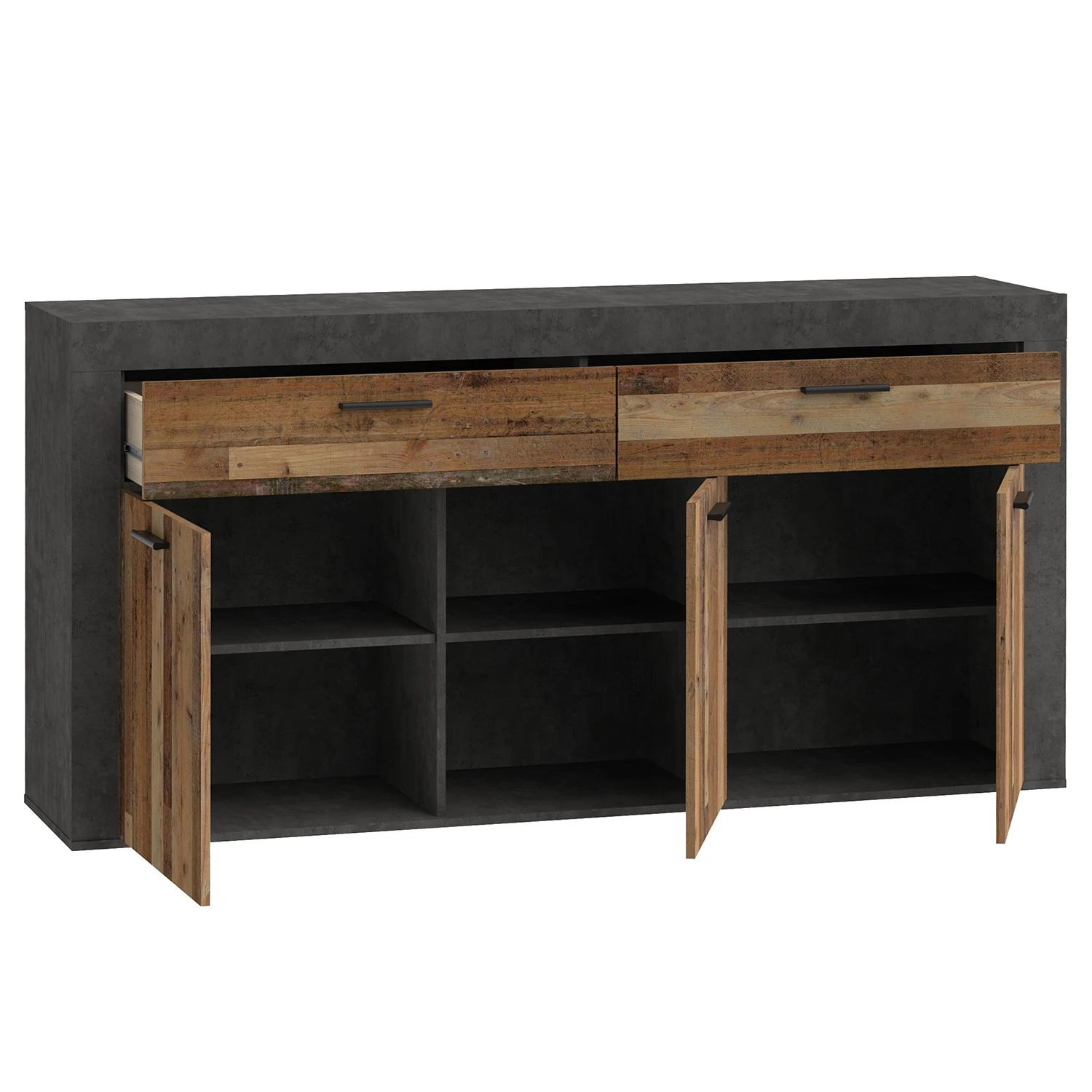 Red Living Sideboard Westcliffe - Altholz Dekor / Beton Dekor 5 Red Living Sideboard Westcliffe - Altholz Dekor / Beton Dekor – Bild 5