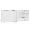 Loftscape Sideboard Ozora II - Hochglanz Weiß / Matt Weiß