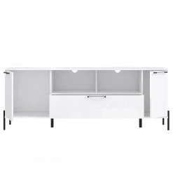 Loftscape TV-Lowboard Ozora - Hochglanz Weiß / Matt Weiß -Wohnzimmermöbel boutique en ligne 1000356720 220603 031 DETAILS P000000001000356720