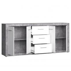 Loftscape Sideboard Solidus Par - Weiß / Beton Dekor -Wohnzimmermöbel boutique en ligne 1000356727 220603 030 DETAILS P000000001000356727