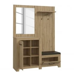 Loftscape Kompaktgarderobe Verolme - Eiche Dekor -Wohnzimmermöbel boutique en ligne 1000356731 220603 032 DETAILS P000000001000356731