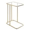 Loftscape Beistelltisch Sabugal - Glas / Metall - Gold