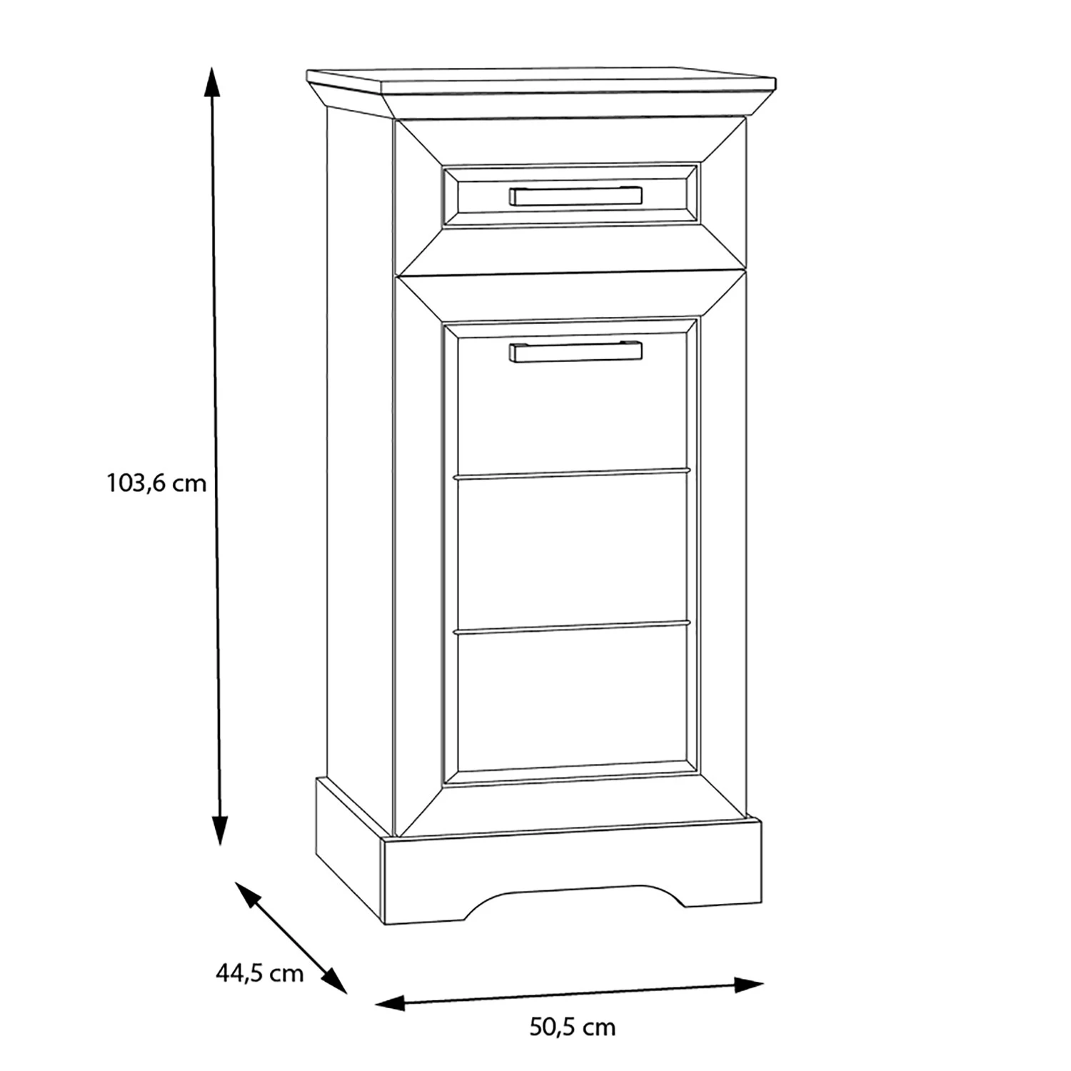 Ridgevalley Kommode New Dessa I - Kiefer Weiß Dekor 8 Ridgevalley Kommode New Dessa I - Kiefer Weiß Dekor – Bild 8