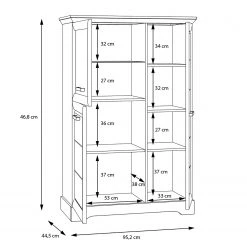 Ridgevalley Highboard New Dessa I - Kiefer Weiß Dekor 17 Ridgevalley Highboard New Dessa I - Kiefer Weiß Dekor -Wohnzimmermöbel boutique en ligne 1000358003 220616 501 SKETCH DETAILS P000000001000358003 sketch