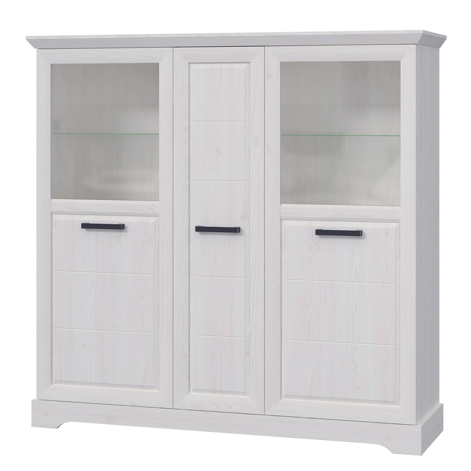 Ridgevalley Highboard New Dessa II - Kiefer Weiß Dekor 1 Ridgevalley Highboard New Dessa II - Kiefer Weiß Dekor