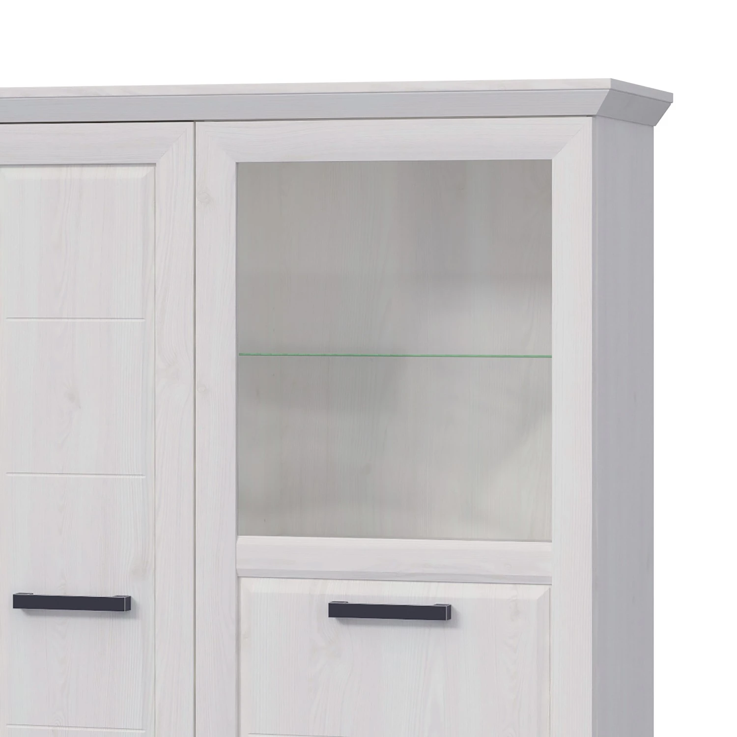 Ridgevalley Highboard New Dessa II - Kiefer Weiß Dekor 6 Ridgevalley Highboard New Dessa II - Kiefer Weiß Dekor – Bild 6