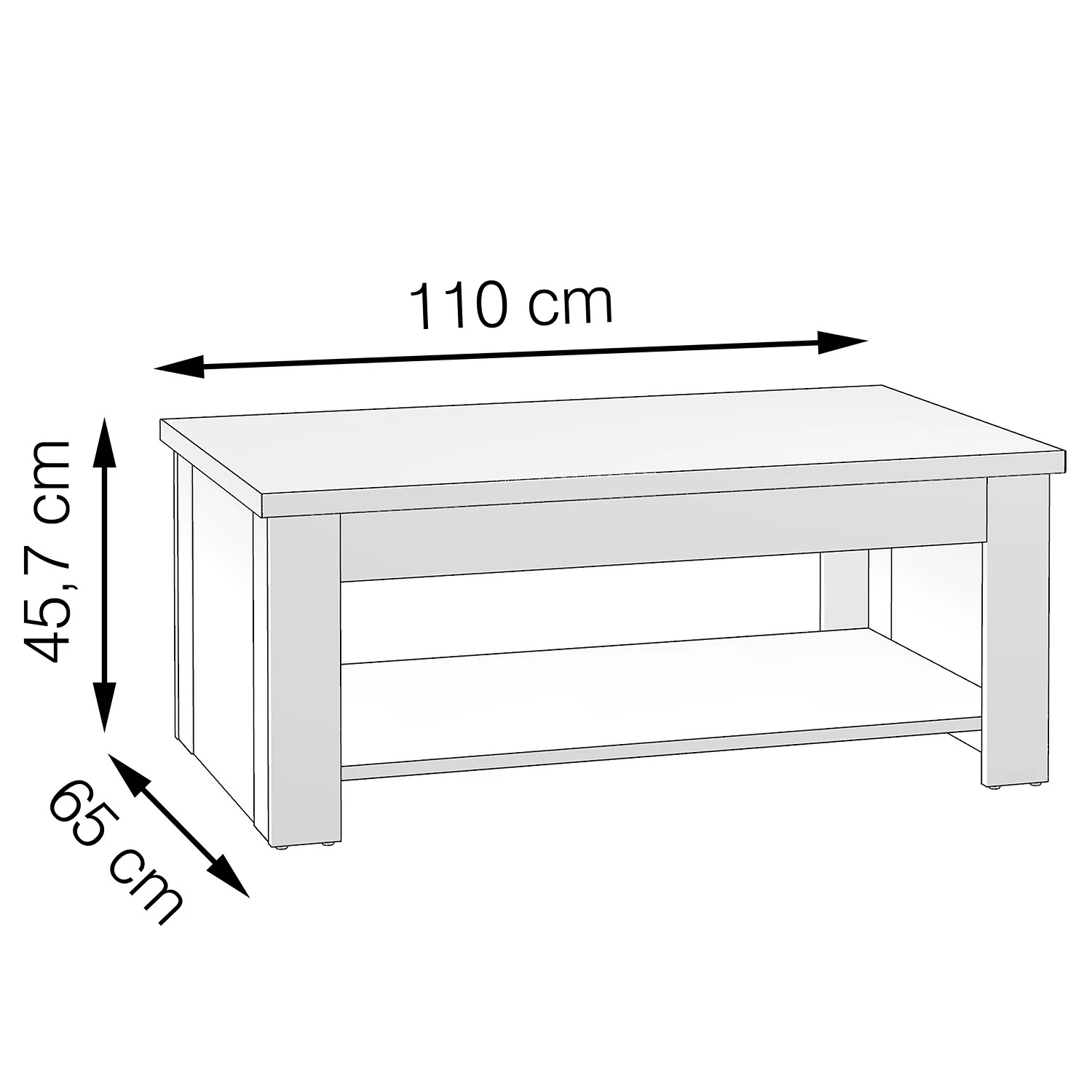 Loftscape Couchtisch Temuco I - Eiche Dunkel Dekor 6 Loftscape Couchtisch Temuco I - Eiche Dunkel Dekor – Bild 6