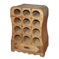 Interia Home&Living Weinregal Union Jack VI - Sperrholz - Braun