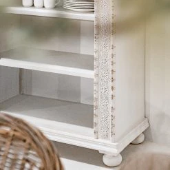 Ridgevalley Regal Missoula - Mango massiv - Vintage Weiß -Wohnzimmermöbel boutique en ligne 1000359909 220624 031 DETAILS P000000001000359909