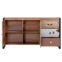 Red Living Sideboard Vallentuna - Mango massiv / Metall - Mango / Schwarz 18 Red Living Sideboard Vallentuna - Mango massiv / Metall - Mango / Schwarz -Wohnzimmermöbel boutique en ligne 1000359913 220621 030 DETAILS P000000001000359913