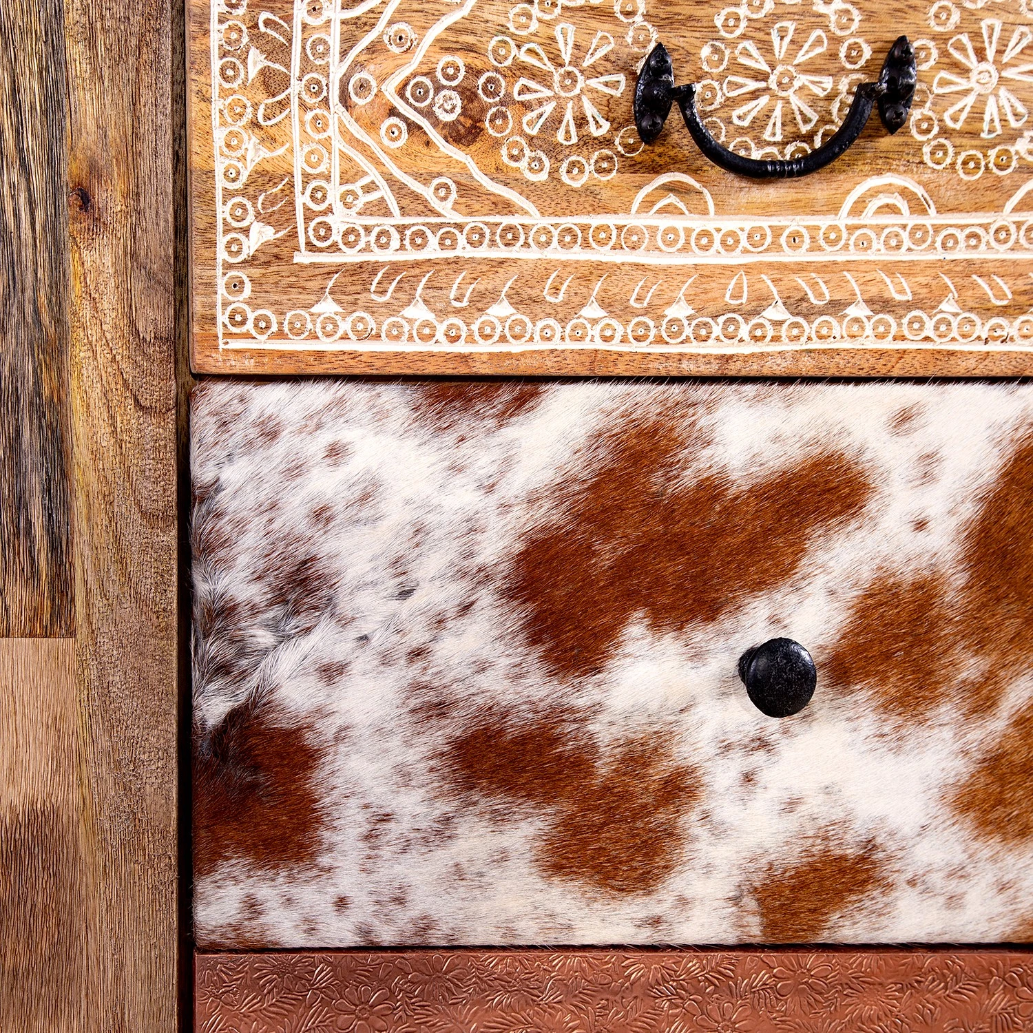 Red Living Sideboard Vallentuna - Mango massiv / Metall - Mango / Schwarz 9 Red Living Sideboard Vallentuna - Mango massiv / Metall - Mango / Schwarz – Bild 9