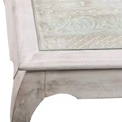 Ridgevalley Couchtisch Missoula - Glas / Mango massiv - Vintage Weiß 15 Ridgevalley Couchtisch Missoula - Glas / Mango massiv - Vintage Weiß -Wohnzimmermöbel boutique en ligne 1000359914 220624 034 DETAILS P000000001000359914