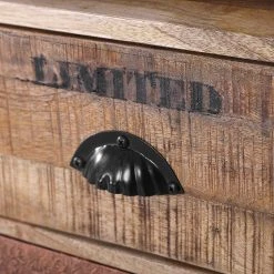 Red Living Kommode Vallentuna - Mango massiv / Metall - Mango / Schwarz -Wohnzimmermöbel boutique en ligne 1000359916 220621 040 DETAILS P000000001000359916