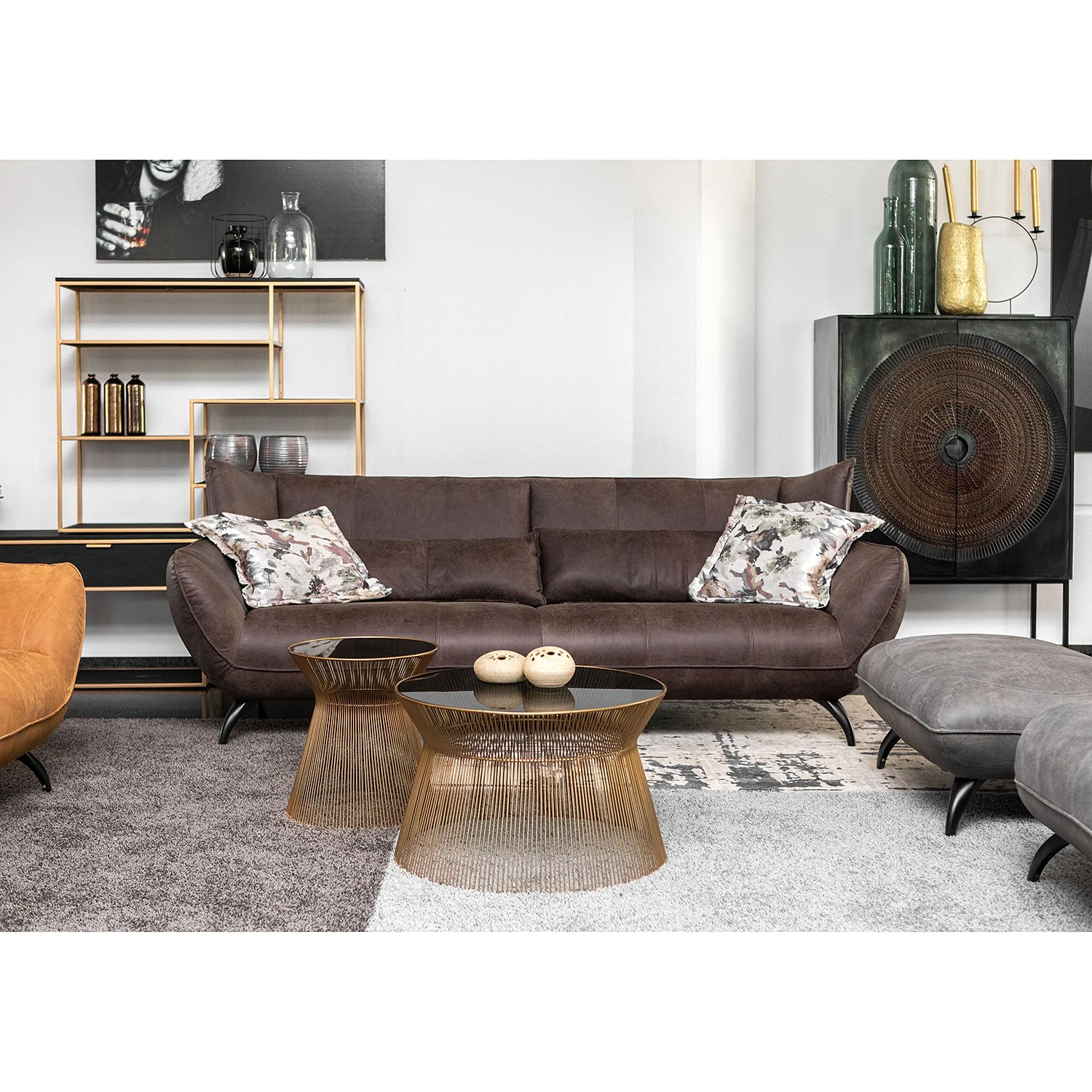 Red Living Highboard Curbar - Mango massiv / Metall - Schwarz 4 Red Living Highboard Curbar - Mango massiv / Metall - Schwarz – Bild 4