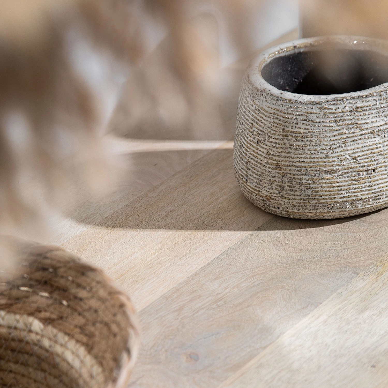 Ridgevalley Sideboard Lumby I - Mango massiv - Mango Hell / Grau 6 Ridgevalley Sideboard Lumby I - Mango massiv - Mango Hell / Grau – Bild 6