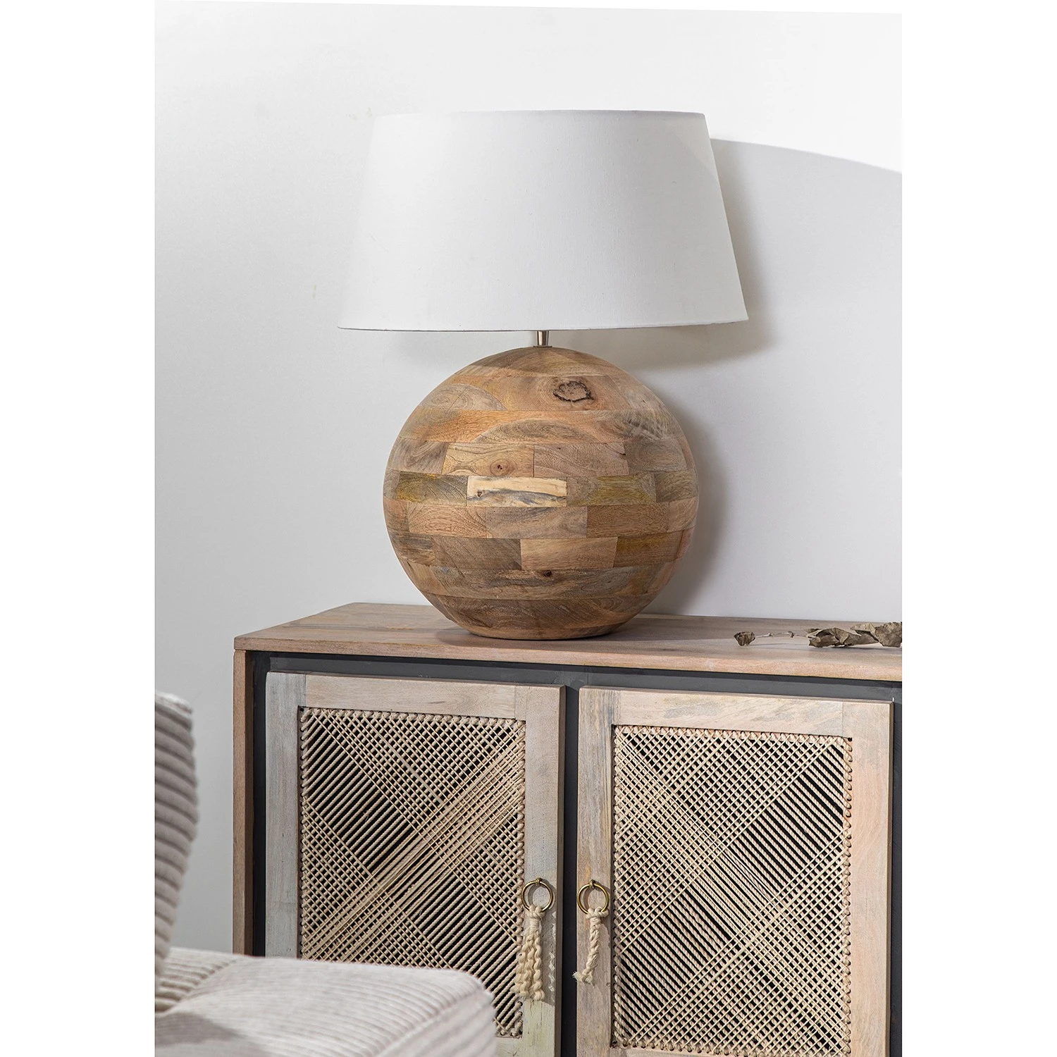 Ridgevalley Sideboard Lumby II - Mango massiv - Mango Hell / Grau 4 Ridgevalley Sideboard Lumby II - Mango massiv - Mango Hell / Grau – Bild 4