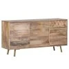 Naturoo Sideboard Yearby - Mango massiv - Mango / Gold