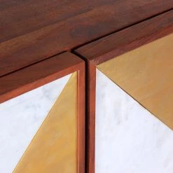 Red Living Kommode Aulnoy - Akazie massiv / Metall - Akazie / Messing -Wohnzimmermöbel boutique en ligne 1000359928 220621 040 DETAILS P000000001000359928