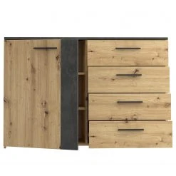 Loftscape Kommode Lucy - Eiche Artisan Dekor / Dunkelgrau Betonoptik -Wohnzimmermöbel boutique en ligne 1000361665 220826 031 DETAILS P000000001000361665