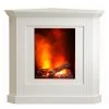 Ridgevalley Elektro-Eckkamin Copenhagen - Brilliantweiß