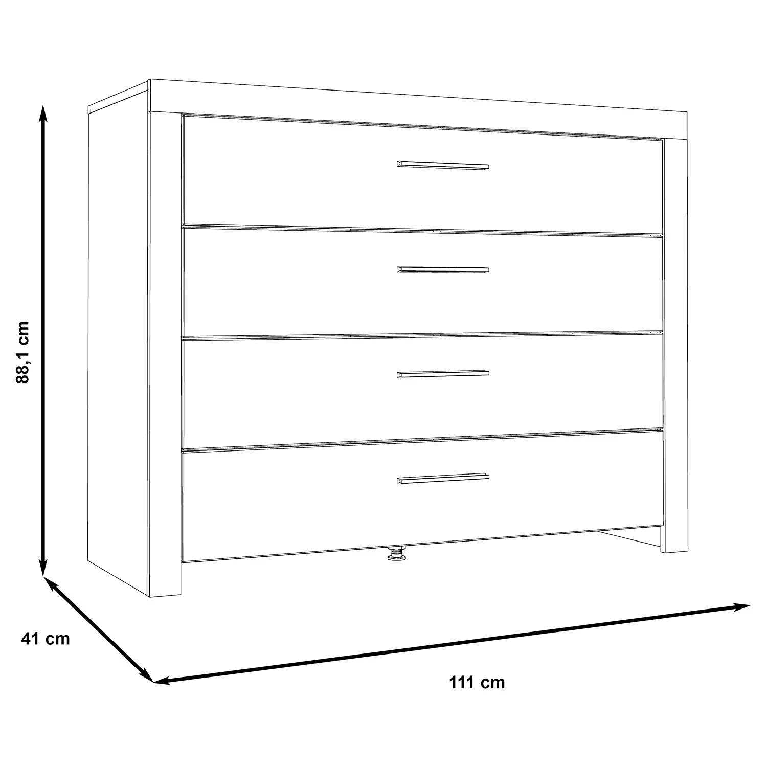 Loftscape Sideboard Rye - Stabeiche Dekor/Betonoptik Dunkelgrau 6 Loftscape Sideboard Rye - Stabeiche Dekor/Betonoptik Dunkelgrau – Bild 6