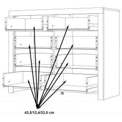 Loftscape Sideboard Rye - Stabeiche Dekor/Betonoptik Dunkelgrau 13 Loftscape Sideboard Rye - Stabeiche Dekor/Betonoptik Dunkelgrau -Wohnzimmermöbel boutique en ligne 1000361837 220824 501 SKETCH DETAILS P000000001000361837 sketch