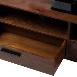 Ars manufacti TV-Lowboard Woodson V - Akazie massiv / Metall - Akazie Braun -Wohnzimmermöbel boutique en ligne 1000361861 220624 034 DETAILS P000000001000361861