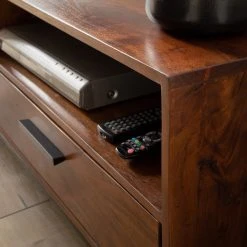 Ars manufacti TV-Lowboard Woodson V - Akazie massiv / Metall - Akazie Braun -Wohnzimmermöbel boutique en ligne 1000361861 220624 042 DETAILS P000000001000361861