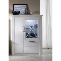 Trendteam Highboard Georgia - Pinie Weiß Dekor -Wohnzimmermöbel boutique en ligne 1000362855 220623 021 MOOD DETAILS P000000001000362855 mood