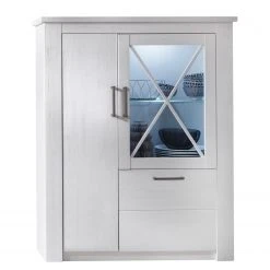 Trendteam Wohnwand Georgia (4-teilig) - Pinie Weiß Dekor -Wohnzimmermöbel boutique en ligne 1000362857 220623 040 DETAILS P000000001000362857