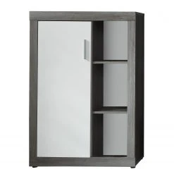 Trendteam Wohnwand Jazz I (4-teilig) - Eiche Grau Dekor / Weiß -Wohnzimmermöbel boutique en ligne 1000362858 220623 030 DETAILS P000000001000362858