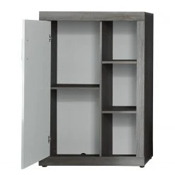 Trendteam Wohnwand Jazz I (4-teilig) - Eiche Grau Dekor / Weiß -Wohnzimmermöbel boutique en ligne 1000362858 220623 035 DETAILS P000000001000362858