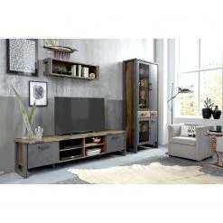 Trendteam Wohnwand Prime II (3-teilig) - Beton Dekor / Altholz Dekor -Wohnzimmermöbel boutique en ligne 1000362860 220623 021 MOOD DETAILS P000000001000362860 mood