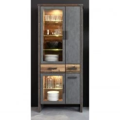 Trendteam Wohnwand Prime II (3-teilig) - Beton Dekor / Altholz Dekor -Wohnzimmermöbel boutique en ligne 1000362860 220623 022 MOOD DETAILS P000000001000362860 mood