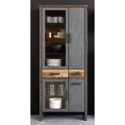 Trendteam Wohnwand Prime II (3-teilig) - Beton Dekor / Altholz Dekor -Wohnzimmermöbel boutique en ligne 1000362860 220623 023 MOOD DETAILS P000000001000362860 mood