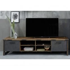 Trendteam Wohnwand Prime II (3-teilig) - Beton Dekor / Altholz Dekor -Wohnzimmermöbel boutique en ligne 1000362860 220623 025 MOOD DETAILS P000000001000362860 mood