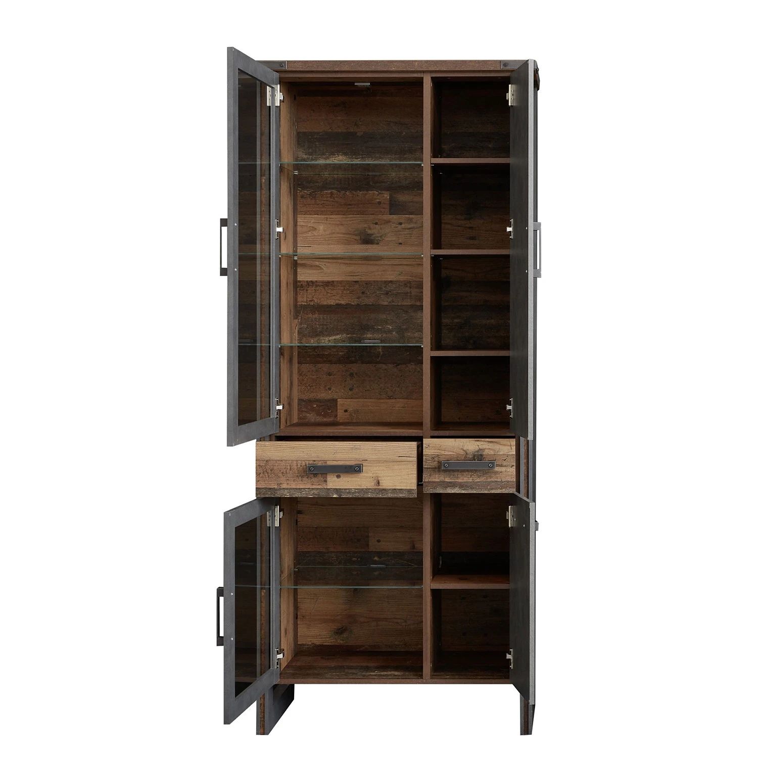 Trendteam Wohnwand Prime I (3-teilig) - Beton Dekor / Altholz Dekor 11 Trendteam Wohnwand Prime I (3-teilig) - Beton Dekor / Altholz Dekor – Bild 11