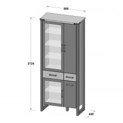 Trendteam Wohnwand Prime I (3-teilig) - Beton Dekor / Altholz Dekor 29 Trendteam Wohnwand Prime I (3-teilig) - Beton Dekor / Altholz Dekor -Wohnzimmermöbel boutique en ligne 1000362861 220623 500 SKETCH DETAILS P000000001000362861 sketch